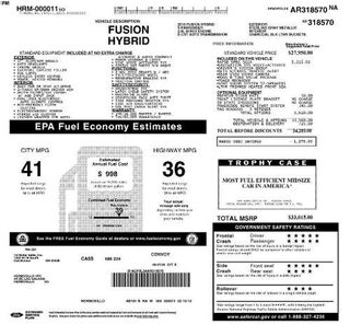 2010 Ford Fusion Hybrid Base — photo 1 of 2
