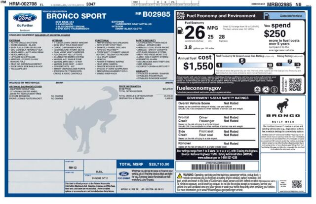 2021 Ford Bronco Sport Base