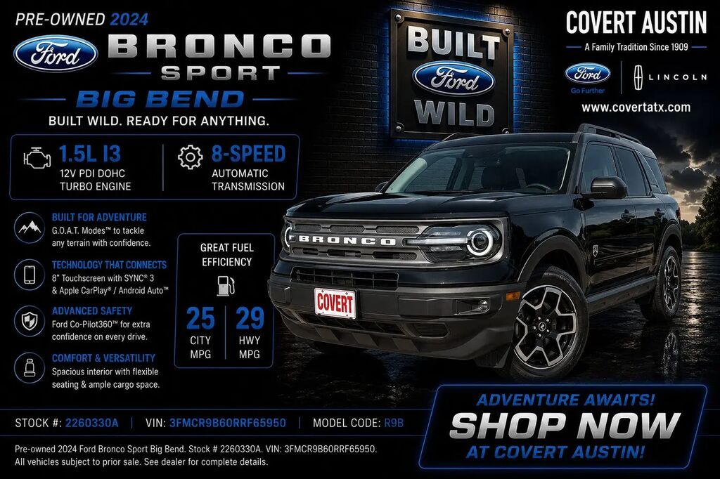 2024 Ford Bronco Sport Big Bend — photo 1 of 33