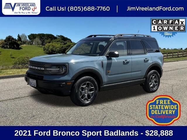 2021 Ford Bronco Sport Badlands — photo 1 of 13