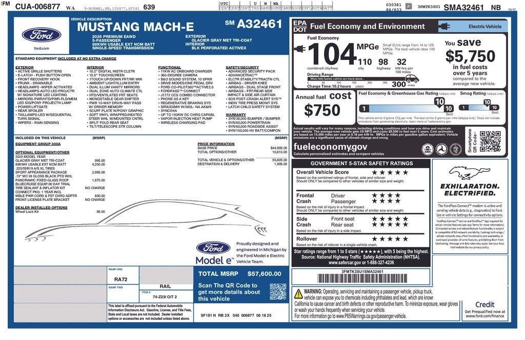 2025 Ford Mustang Mach-E Premium — photo 1 of 1