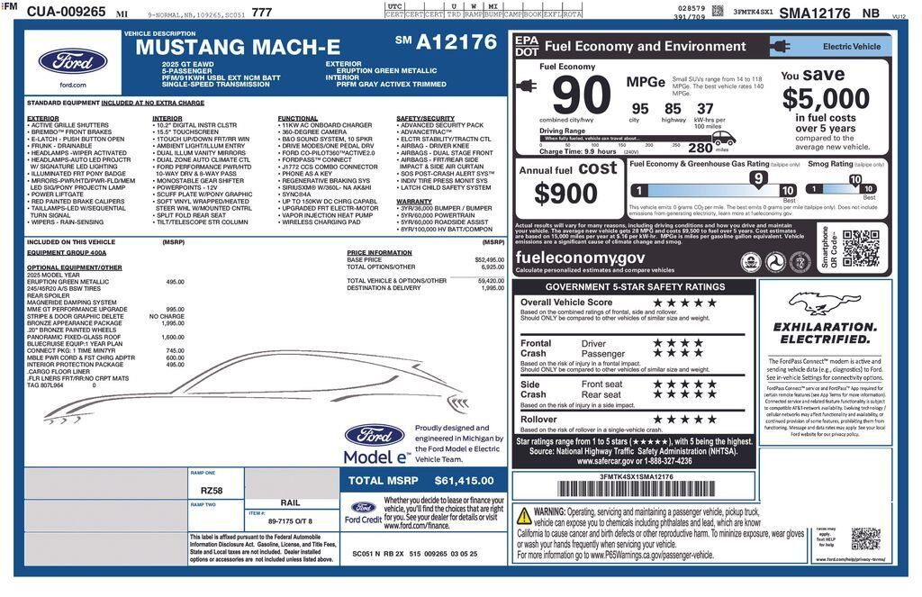 2025 Ford Mustang Mach-E GT — photo 1 of 2
