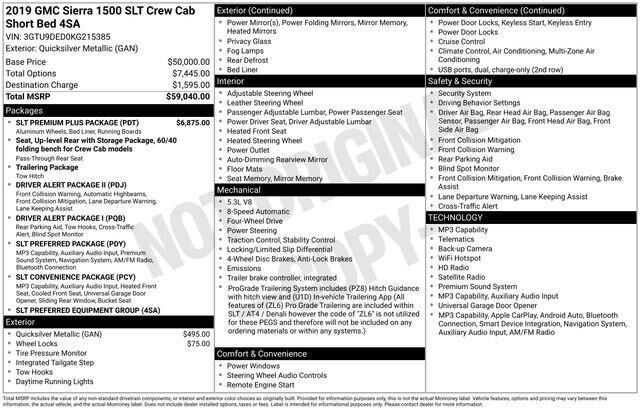 2019 GMC Sierra 1500 SLT — photo 1 of 10