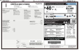 2016 Lincoln MKZ Hybrid Base