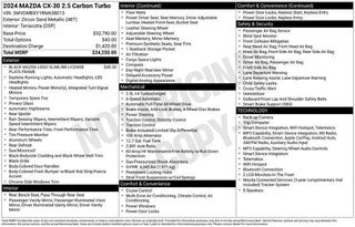 2024 Mazda CX-30 2.5 Carbon Turbo