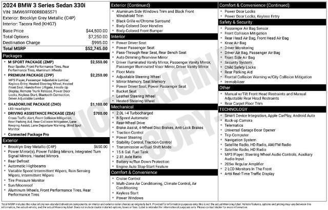 2024 BMW 3 Series 330i