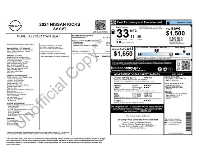 2024 Nissan Kicks SV — photo 1 of 1