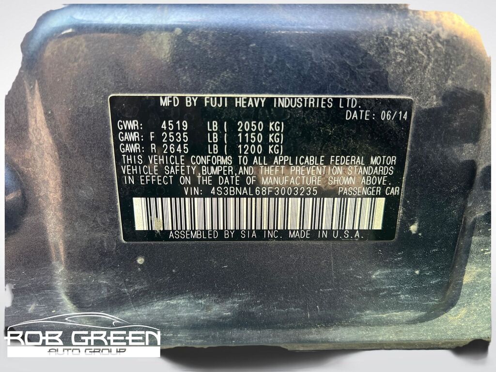 2015 Subaru Legacy 2.5i — photo 1 of 13