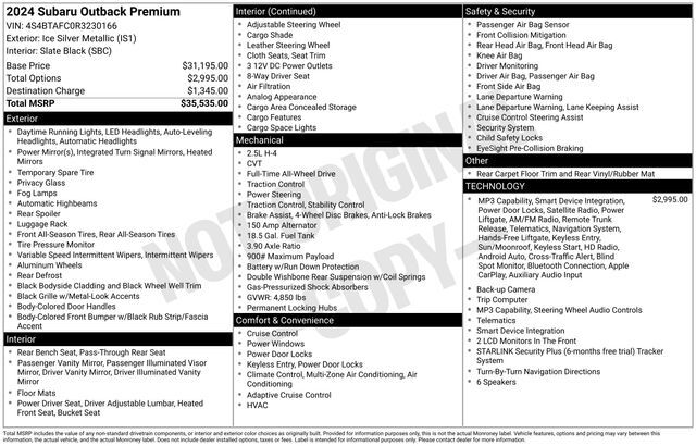 2024 Subaru Outback Premium