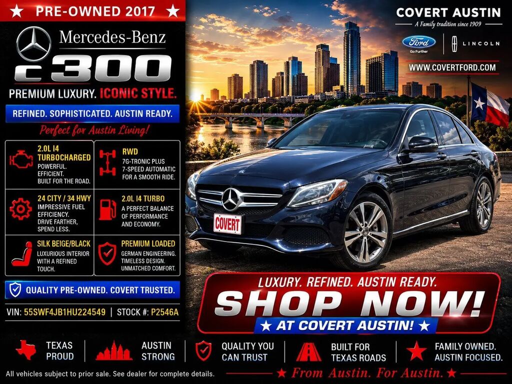 2017 Mercedes-Benz C-Class C 300 Luxury — photo 1 of 36