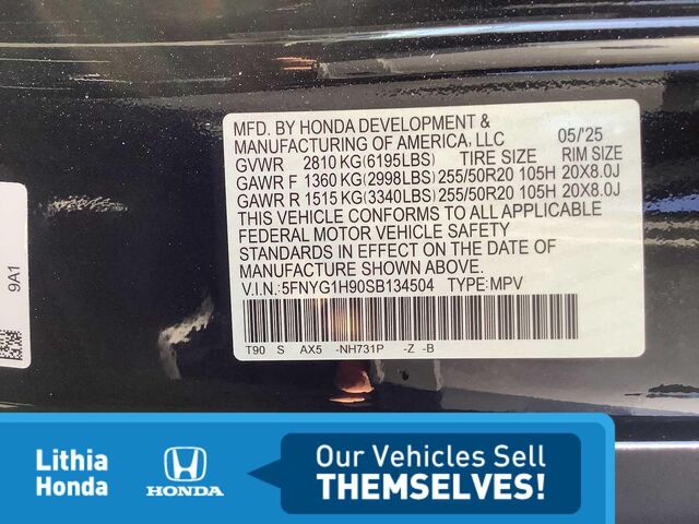 2025 Honda Pilot Black Edition