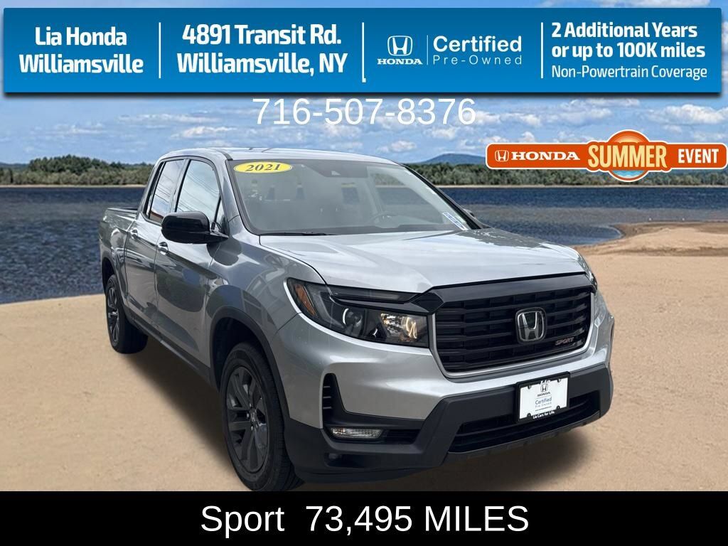 2021 Honda Ridgeline AWD SPORT — photo 1 of 7