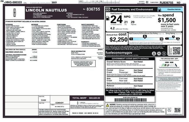 2024 Lincoln Nautilus Reserve