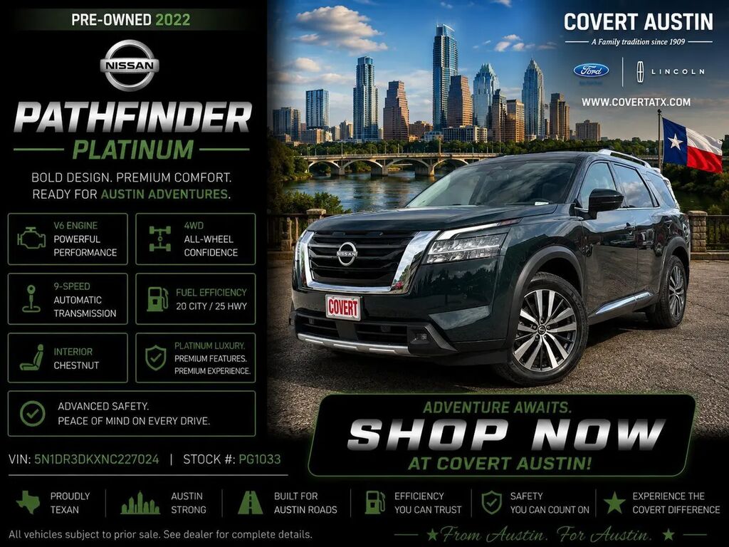 2022 Nissan Pathfinder Platinum — photo 1 of 26