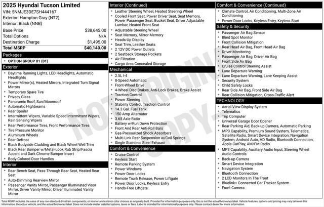 2025 Hyundai TUCSON Limited