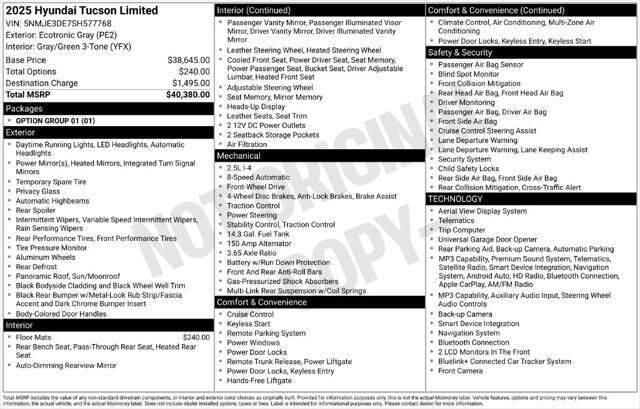 2025 Hyundai TUCSON Limited