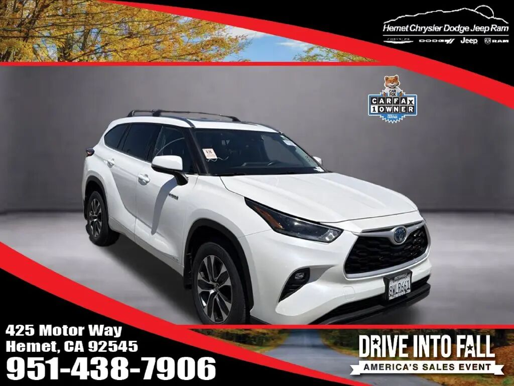 2021 Toyota Highlander Hybrid XLE — photo 1 of 13