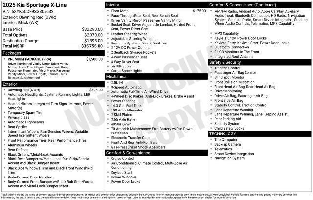 2025 Kia Sportage X-Line — photo 1 of 6