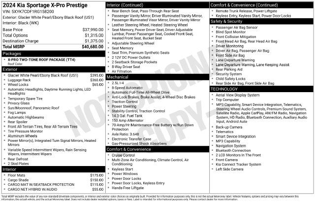 2024 Kia Sportage X-Pro Prestige