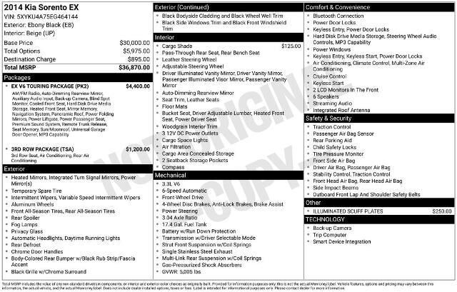 2014 Kia Sorento EX — photo 1 of 5