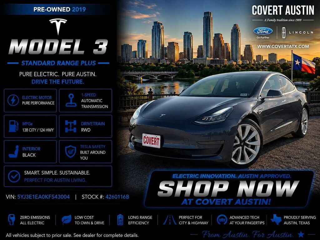 2019 Tesla Model 3 Standard Range — photo 1 of 17