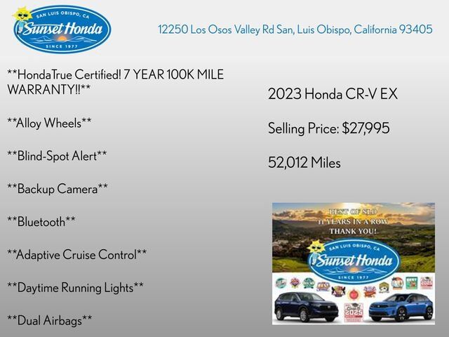 2023 Honda CR-V 1.5T 2WD EX
