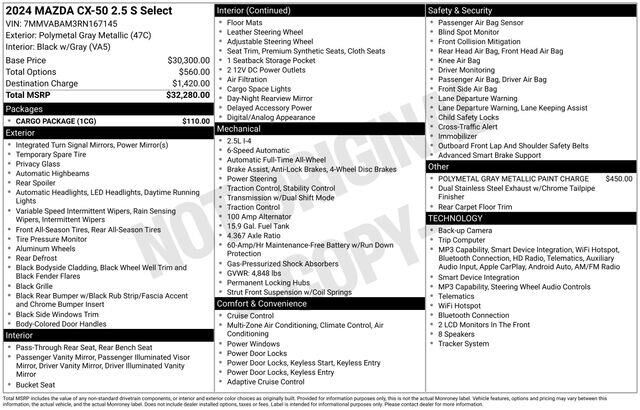 2024 Mazda CX-50 2.5 S Select
