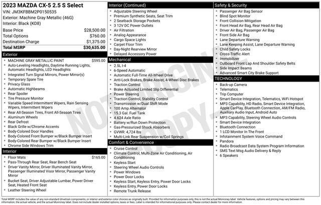 2023 Mazda CX-5 2.5 S Select