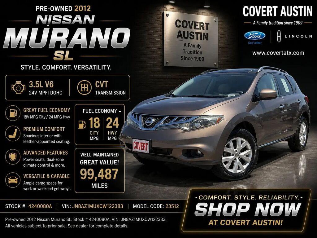 2012 Nissan Murano S — photo 1 of 16