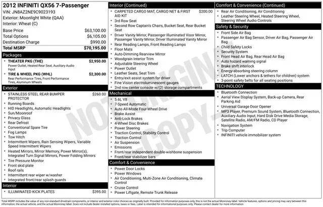 2012 INFINITI QX56 Base