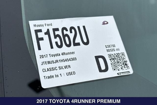 2017 Toyota 4Runner SR5