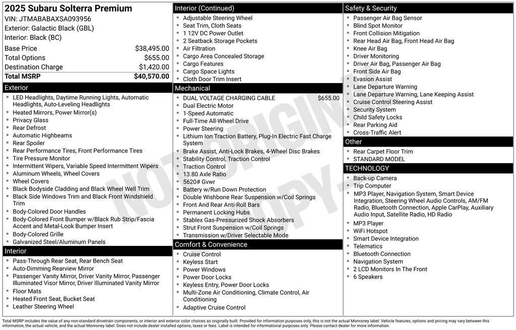 2025 Subaru Solterra Premium — photo 1 of 26