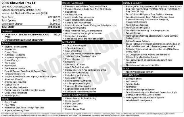 2025 Chevrolet Trax LT — photo 1 of 1