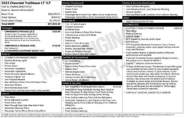 2023 Chevrolet Trailblazer LT