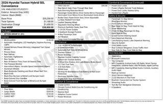 2026 Hyundai Tucson Hybrid SEL Convenience