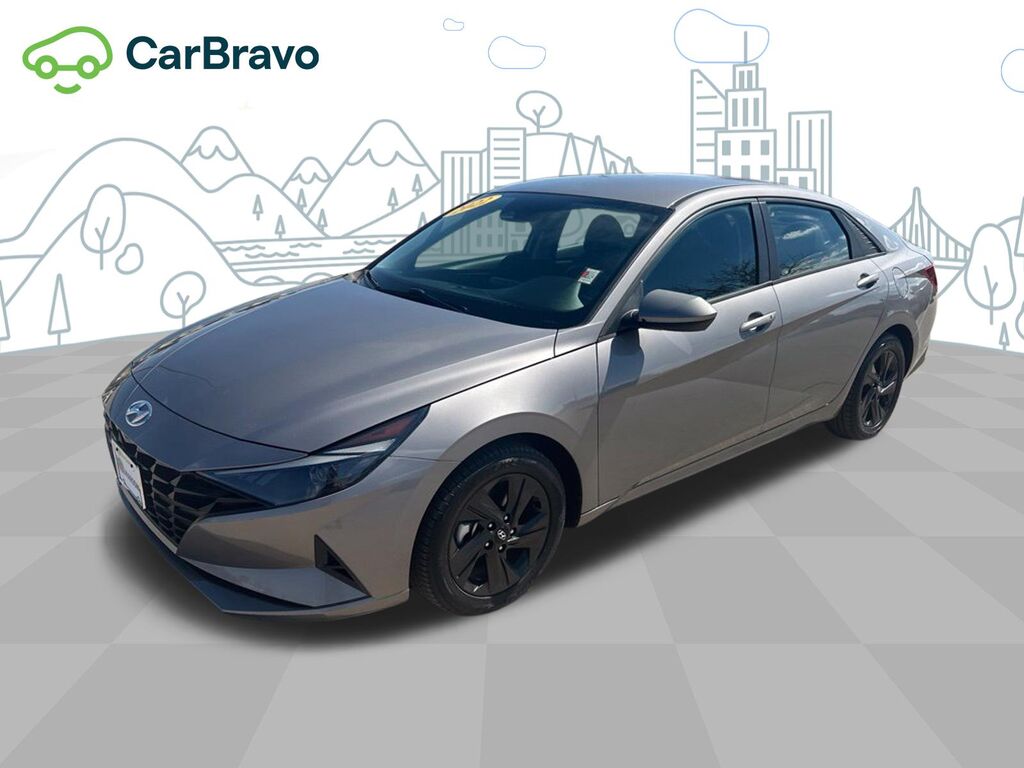 2022 Hyundai Elantra Hybrid Blue — photo 1 of 7