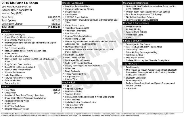 2015 Kia Forte LX — photo 1 of 4