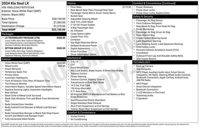 2024 Kia Soul LX