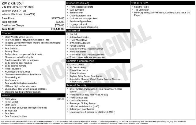 2012 Kia Soul Base
