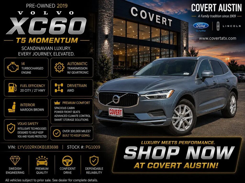 2019 Volvo XC60 T5 Momentum — photo 1 of 18