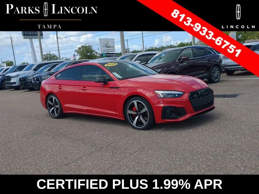 2022 Audi A5 Sportback quattro S line Prem Plus 45 TFSI — photo 1 of 52